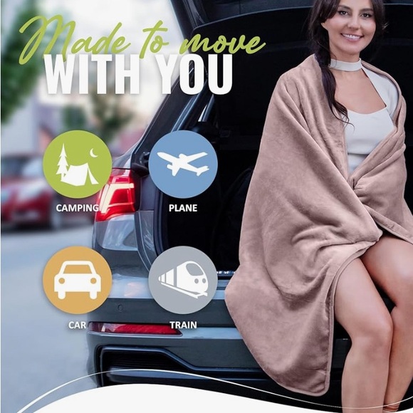 Blue Travel Blanket/Pillow - Picture 4 of 8